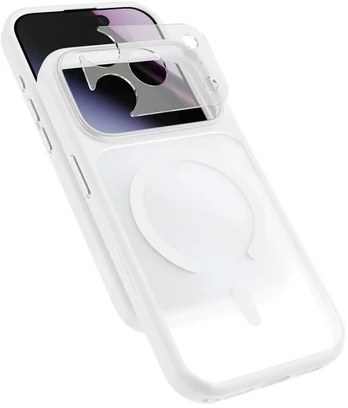 Dėklas Epico HeroMatte Pro Mag+ Case for iPhone 17 Pro/18 Pro, Qi2 & MagSafe Compatible - Baltas
