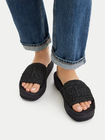 Espadrilės Calvin Klein Ebeth HW0HW02895 Juoda
