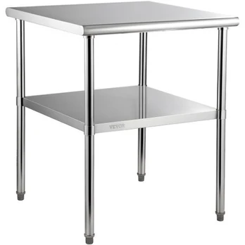 Paruošimo stalas, 76.2x76.2x91.4 cm, nerūdijantis plienas