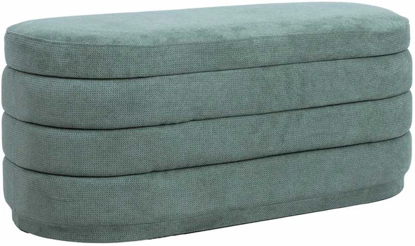 Bench HIRO 104x44xH44cm, green, with storage