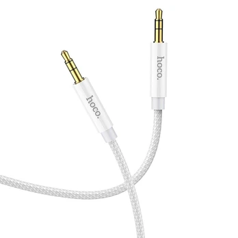 HOCO kabelis AUX Jack 3,5 mm do Jack 3,5 mm UPA19 1 m sidabrinė