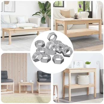 Hex veržlės 23377 pcs Sidabro Geležis