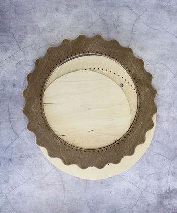 Frame brown circle small OR-245