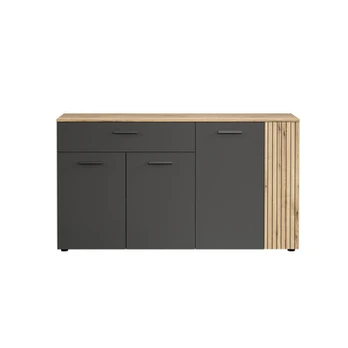 Komoda Esteban 4d1s, pilka/ruda