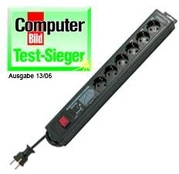 REV outlet Strip 6-fold 3m Supraguard  anthracite