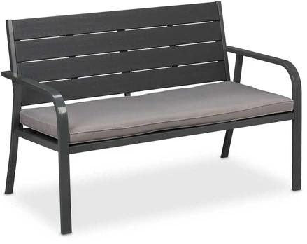 Relaxdays Sodo suoliukas, 78x118x66 cm, pilka