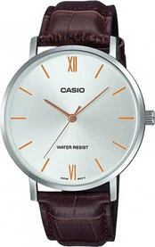 Vyriškas laikrodis Casio, sidabrinis/rudas