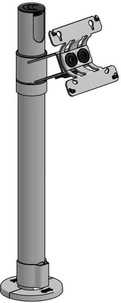 Ergonomic Solutions SpacePole Arc VESA 75/100 Pole Mount, 500mm Pole