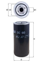 Alyvos filtras KNECHT OC 60 kaina