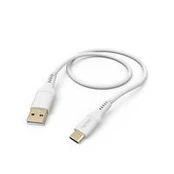 Hama Flexible, USB-A - USB-C, 1,5m balta