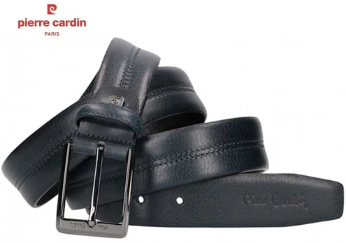 Vyriškas odinis diržas PIERRE CARDIN 8004a, mėlynas