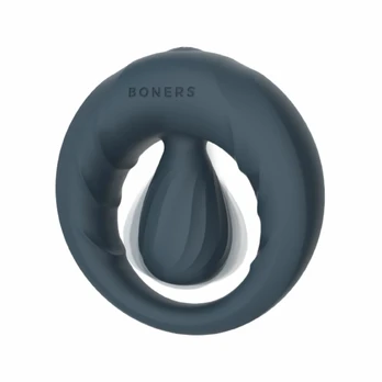 Boners Vibrating Silicone Ring with Adjustable Stimulation Ball, 10 Modes