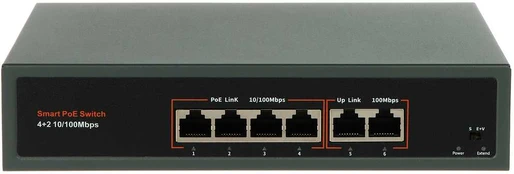 Šakotuvas SWITCH POE APTI-POE0402-60W-ECO 4 PRIEVADŲ