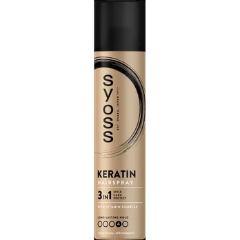 Plaukų lakas SYOSS KERATIN, 300 ml