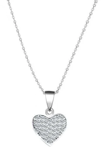 Beneto Sidabrinis necklace with heart AGS1131 / 47
