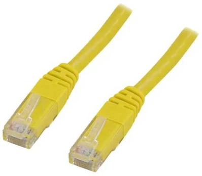 DELTACO U/UTP Cat6 patchkabel 0,75m, gul