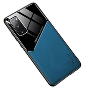 Mocco Lens Leather Back Case for Samsung Galaxy S21 Plus Blue kaina