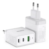 Įkroviklis Dux Ducis DUZZONA T1 65W 1xUSB, 2xType-C, balta, 65 W kaina
