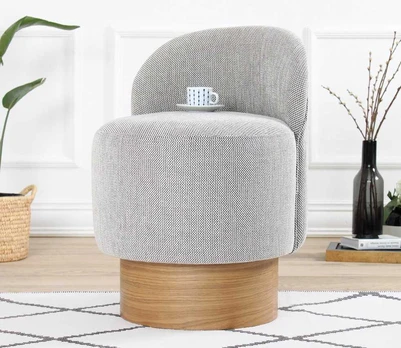 Pouffe Barren Puf - Pilkas