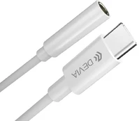 Devia adapter Smart USB-C - jack 3,5mm baltas kaina