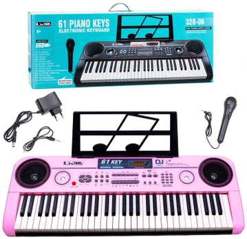 Pianinas su mikrofonu, 61 klavišas