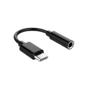 Adapter USB-C to 3.5mm Audio Jack Black kaina
