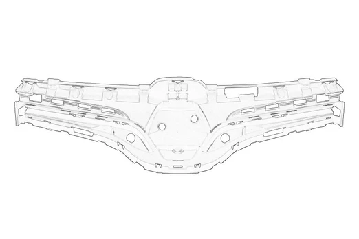 dangtis, radiatoriaus grotelės 62 31 013 81R