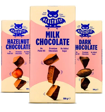 HealthyCo Chocolate, Dark Chocolate, 100 g