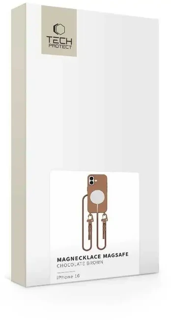 Dėklas TECH-PROTECT MAGNETINIS PAKABUKAS MAGSAFE IPHONE 16 CHOCOLATE BROWN