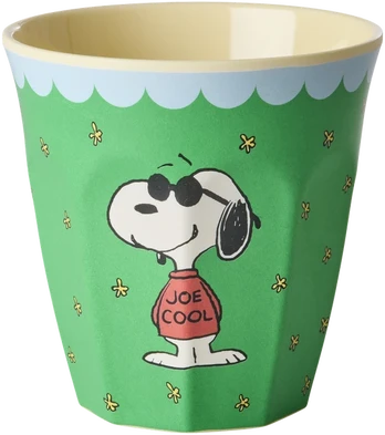 Rice - Melamine Cup with Snoopy Print - Žalias - Medium - 250 ml