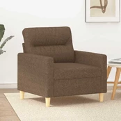 Sofa Krėslas, rudos spalvos, 60cm, audinys kaina