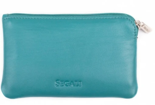 Segali Leather mini wallet-key ring 7289 emerald