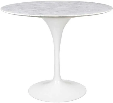 Stalas TULIP MARBLE, baltas