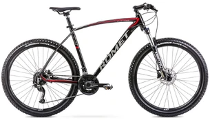 Dviratis kalnų Romet Mustang M7.1, 27.5 ", 21" rėmas, juodas/raudonas kaina