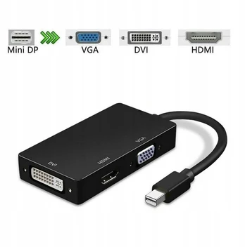 Mini Displayport Dp į Hdmi Vga Dvi adapterio kabelis