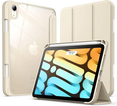 Jetech dėklas Ipad mini 7/6 kartai su pieštuko laikikliu, permatomas
