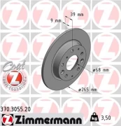 Stabdžių diskas ZIMMERMANN 370.3055.20 kaina