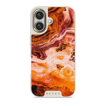 Pumpkin Spice - Orange iPhone 16 Case, Elite Light (MagSafe) / Gold