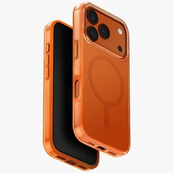 Dėklas UNIQ Clario do iPhone 17 Pro Magclick Charging oranžinė