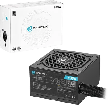 EFFITEK įkroviklis 850W Sidabrinis ATX 3.1, PCI 5.1