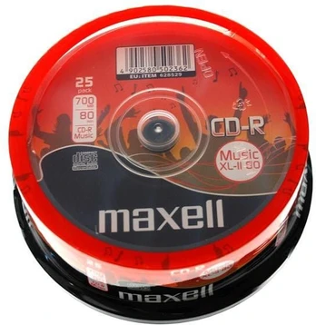 Maxell CD-R 700 MB 52x 25 pieces (628529.40)