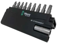 Wera bitsæt 10 dele - TX10,TX15,3xTX20,TX25,TX30,PH2,PZ2 & 1 hold.8151/55/67-9/899