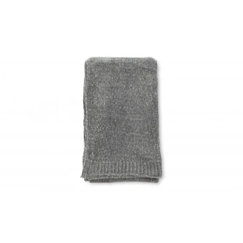 Ally Throw Polyester/shiny chenille - Dark grey / - 170*130