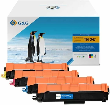 Toneris G&G Toneris 4 vnt. do Brother TN-247 BK/C/M/Y Value Pack