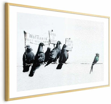 Artgeist Plakatas - Xenophobic Pigeons