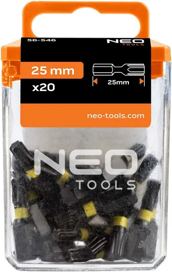 Neo Tools Smūginiai antgaliai TX25 x 25 mm, 20 vnt.