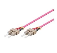 MicroConnect 1m SC/UPC-SC/UPC OM4 Multimode LSZH - 1 m - OM4 - SC - SC - Violet