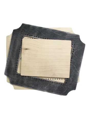 Frame gray-blue rectangle small OR-254