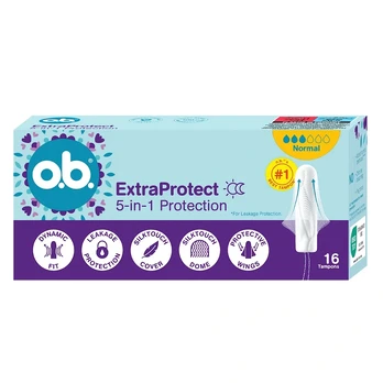 O.B._Extra Protect Normal tamponai, 16 vnt.