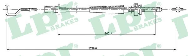 Akceleratoriaus trosas LPR C0003A